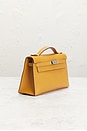 view 4 of 9 Hermes Veau Swift Kelly Pochette Handbag in Sesame