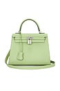 view 1 of 8 Hermes Epsom Kelly Sellier 25 Handbag in Vert Criquet