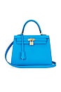 view 1 of 8 СУМКА HERMES in Bleu Frida