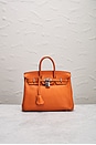 view 2 of 10 Hermes Novillo Birkin 25 Handbag in Orange