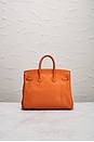 view 3 of 10 Hermes Novillo Birkin 25 Handbag in Orange