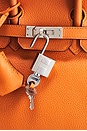 view 6 of 10 Hermes Novillo Birkin 25 Handbag in Orange