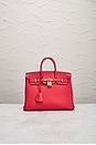 view 2 of 10 Hermes Togo Birkin 25 Handbag in Rouge Pivoine