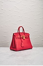 view 4 of 10 Hermes Togo Birkin 25 Handbag in Rouge Pivoine