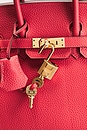 view 6 of 10 Hermes Togo Birkin 25 Handbag in Rouge Pivoine
