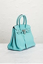 view 4 of 8 Hermes Togo Birkin 30 Handbag in Bleu Atoll