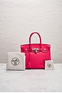 view 10 of 10 HERMES 핸드백 in Rose Extreme