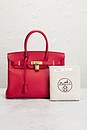 view 8 of 8 HERMES 핸드백 in Rouge Casaque