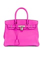 view 1 of 8 Hermes Togo Birkin 30 Handbag in Magnolia Pink