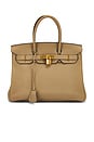 view 1 of 9 Hermes Togo Birkin 30 Handbag in Beige Marfa
