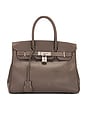 view 1 of 9 СУМКА HERMES in Etain & Bleu Thalassa