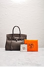 view 9 of 9 СУМКА HERMES in Etain & Bleu Thalassa