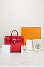 view 7 of 7 СУМКА HERMES in Rouge Coeur