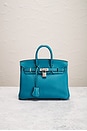 view 2 of 9 Hermes Togo Birkin 25 Handbag in Blue Jean