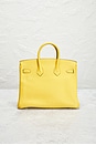 view 3 of 10 Hermes Taurillon Clemence Birkin 25 Handbag in Jaune de Naple
