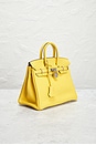view 4 of 10 Hermes Taurillon Clemence Birkin 25 Handbag in Jaune de Naple