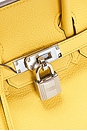 view 5 of 10 Hermes Taurillon Clemence Birkin 25 Handbag in Jaune de Naple