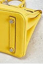 view 9 of 10 Hermes Taurillon Clemence Birkin 25 Handbag in Jaune de Naple