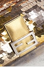 view 5 of 8 Fendi Sequin Paillettes Vitello Laminato Baguette Shoulder Bag in Gold