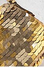 view 7 of 8 Fendi Sequin Paillettes Vitello Laminato Baguette Shoulder Bag in Gold