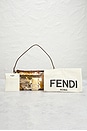 view 8 of 8 Fendi Sequin Paillettes Vitello Laminato Baguette Shoulder Bag in Gold
