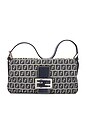 view 1 of 10 Fendi Zucchino Baguette Shoulder Bag in Blue