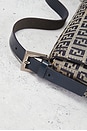 view 9 of 10 Fendi Zucchino Baguette Shoulder Bag in Blue