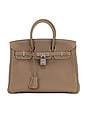 view 1 of 8 Hermes Togo Birkin 25 Handbag in Etoupe