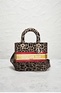 view 2 of 7 Dior Leopard Lady D Lite Handbag in Brown