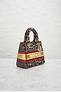 view 4 of 7 Dior Leopard Lady D Lite Handbag in Brown