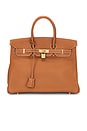 view 1 of 8 Hermes Barenia Birkin 35 Handbag in Gold