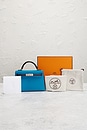 view 8 of 8 Hermes Epsom Kelly 20 Handbag in Bleu Saphir, Black, & Bleu France