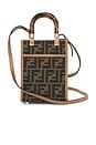 view 1 of 9 Fendi Mini Sunshine Shopper Tote Bag in Brown