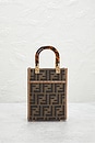 view 3 of 9 Fendi Mini Sunshine Shopper Tote Bag in Brown