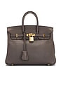 view 1 of 9 Hermes Veau Swift Birkin 25 Handbag in Etain
