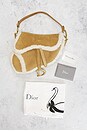 view 8 of 8 Dior Shearling Saddle Bag in Tan