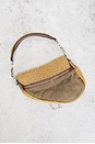 view 3 of 10 Dior Shearling Vintage Saddle Bag in Brown