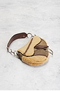 view 4 of 10 Dior Shearling Vintage Saddle Bag in Brown