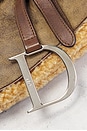 view 6 of 10 Dior Shearling Vintage Saddle Bag in Brown