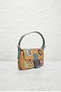 view 4 of 8 Fendi Vintage Lizard Trimmed Beaded Baguette Shoulder Bag in Multi
