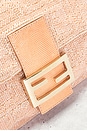 view 5 of 9 Fendi Lizard Trimmed Beaded Baguette Shoulder Bag in Peach