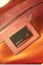 view 6 of 9 Fendi Lizard Trimmed Beaded Baguette Shoulder Bag in Peach