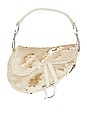view 1 of 9 Dior Vintage Reversible Sequin Saddle Bag in Cream