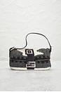 view 2 of 8 Fendi Wool Baguette Shoulder Bag in Grey