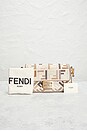 view 10 of 10 Fendi Zucca Embroidered Baguette NM Shoulder Bag in White