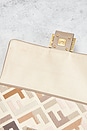 view 7 of 10 Fendi Zucca Embroidered Baguette NM Shoulder Bag in White