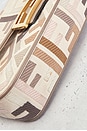 view 9 of 10 Fendi Zucca Embroidered Baguette NM Shoulder Bag in White