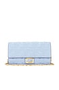 view 1 of 10 Fendi Embossed FF Continental Wallet On Chain in Blue