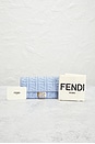 view 10 of 10 Fendi Embossed FF Continental Wallet On Chain in Blue