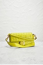view 2 of 9 Fendi Embossed FF Baguette Shoulder Bag in Green